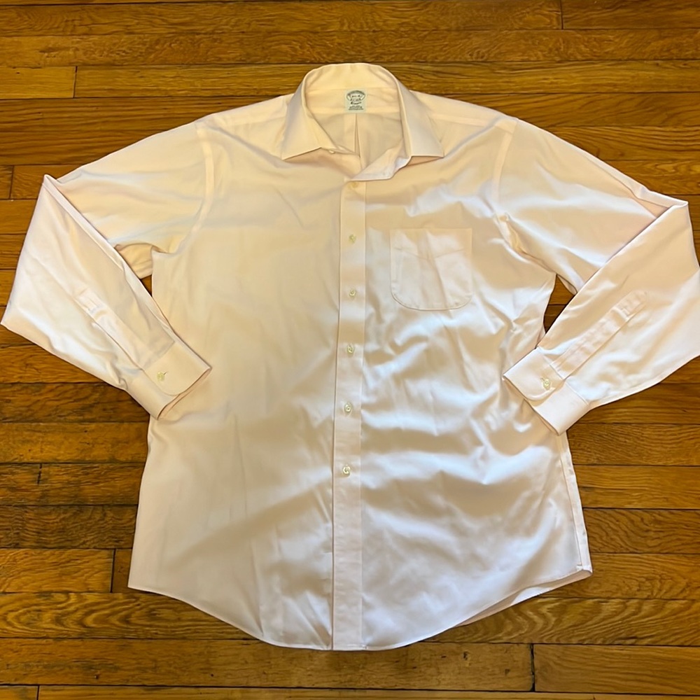 16 1/2-35 light pink Brooks Brothers button down
